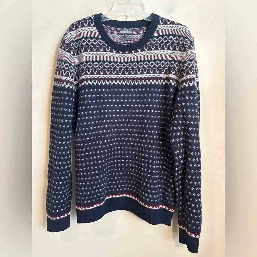 Next Men’s Crewneck Lambswool Sweater L